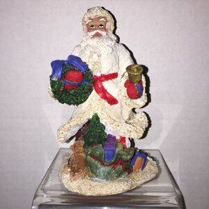 Santa Figurine Resin Christmas Collectible